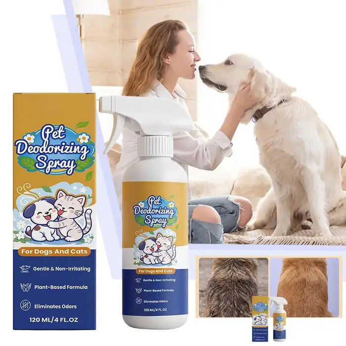 Spray Désodorisant Professionnel pour Animaux de Compagnie, Éliminateur d'Odeurs d'Urine de Chien et