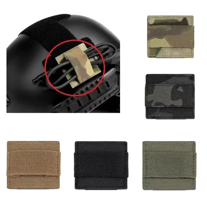 Organisateur élastique pour câbles de casque de chasse, strap de rangement pour intercom tactique