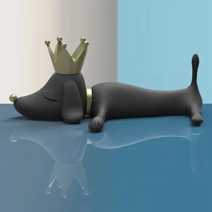 Figurine de chien Auckland, sculpture l'inventaire nordique moderne, sculpture esthétique, sculpture