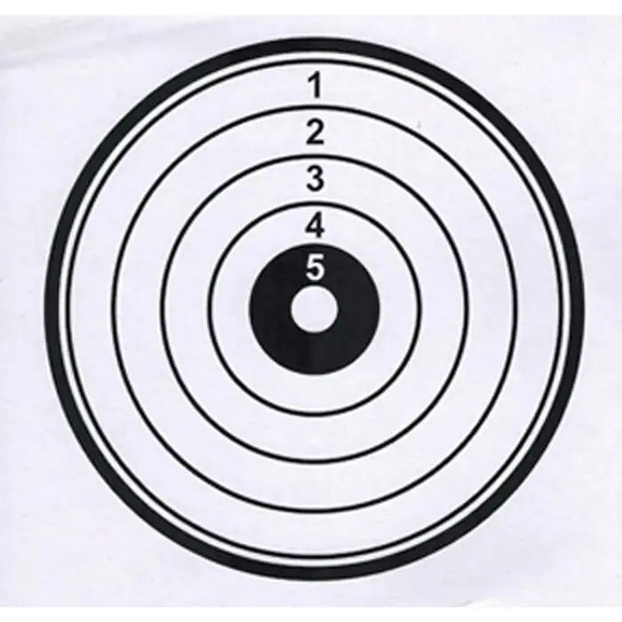 20 pièces/paquet 14*14CM tir pratique carte dure cible papier