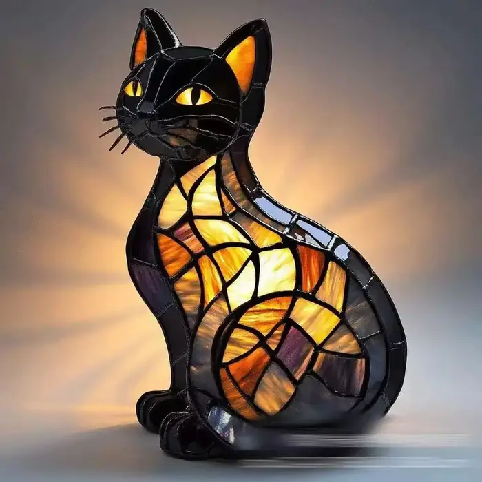 Nouvelle série de lampes de nuit LED en résine pour chiens, figurine d'animal mignonne, décoration c