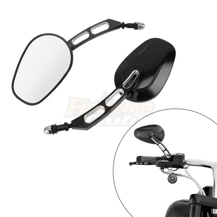 Rétroviseurs de moto rétroviseurs en verre rétroviseur latéral droit gauche pour Harley 883 1200 48