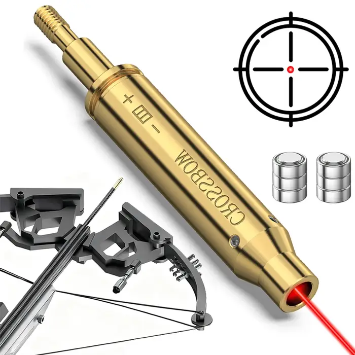 Arbalète Laser alésage vue tir à l'arc flèche rouge Laser Boresighter tactique flèche arbalète filet