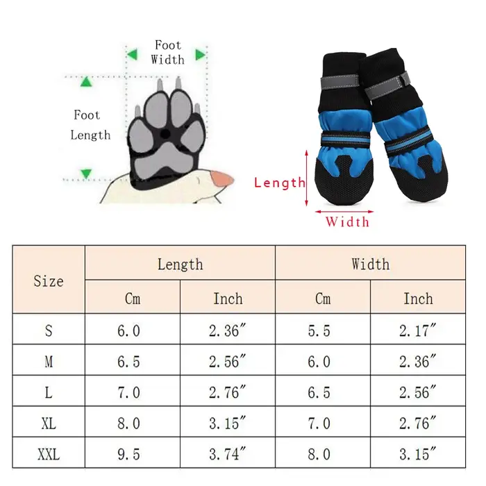 Bottes imperméables pour animaux de compagnie