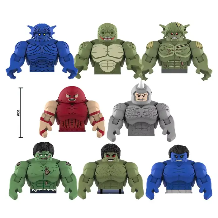Modèle mobile brique Juggernaut lézard rhinocéros Abomination assembler des figurines d'action compa