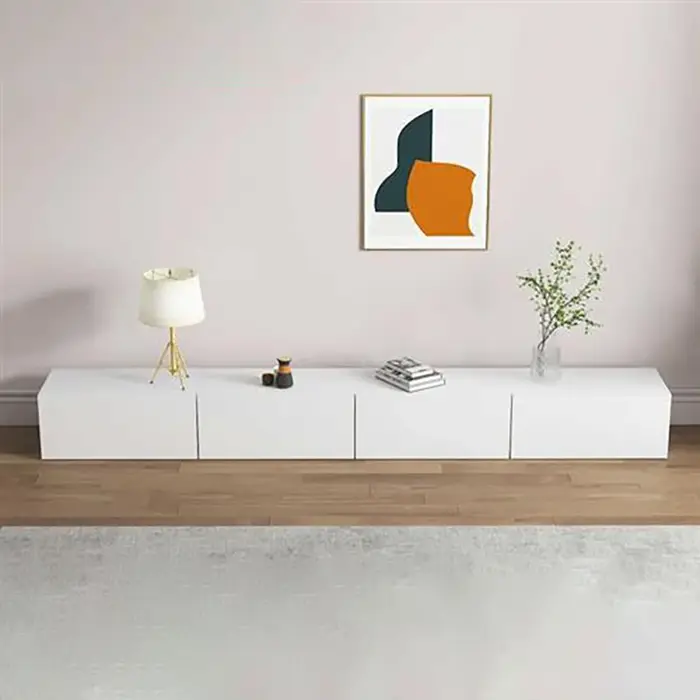 Meuble Tv moderne blanc rangement minimaliste meuble Tv De luxe Unique nordique élégant Muebles De S
