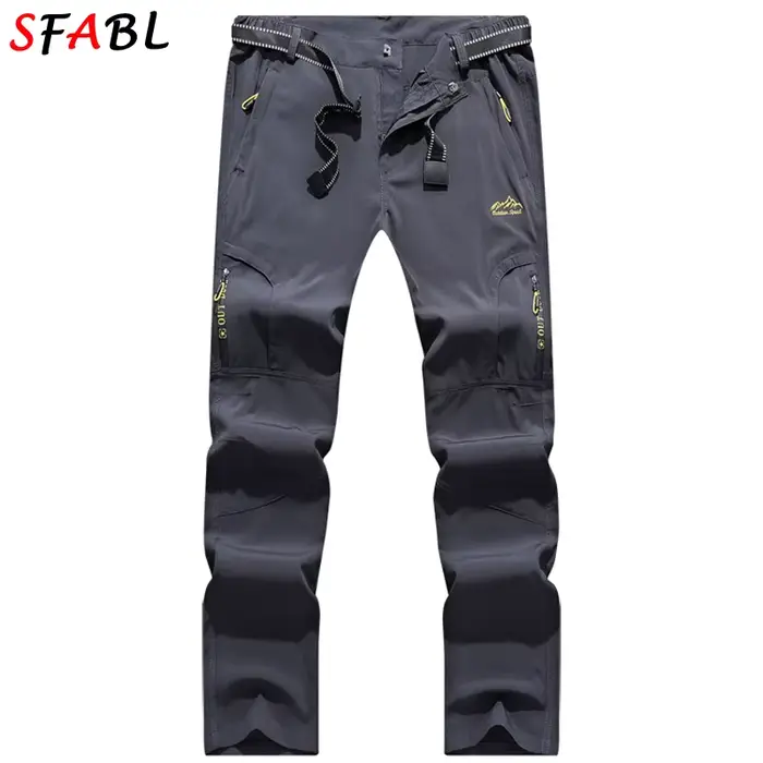SFABL L-5XL D'été À vaccage Rapide Pantalon Hommes commandé Imperméable DulPants
