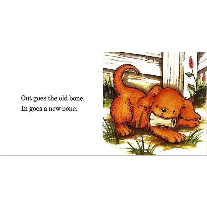 Livre d'images de la série Biscuit Dog pour enfants, dessin animé anglais, nettoyage des enfants, apprendre les enfants, livre de lecture, 12 nettoyages par ensemble