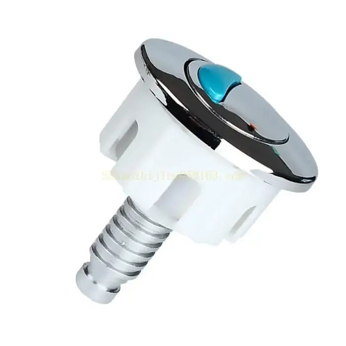 Bouton de chasse d'eau de forme ovale