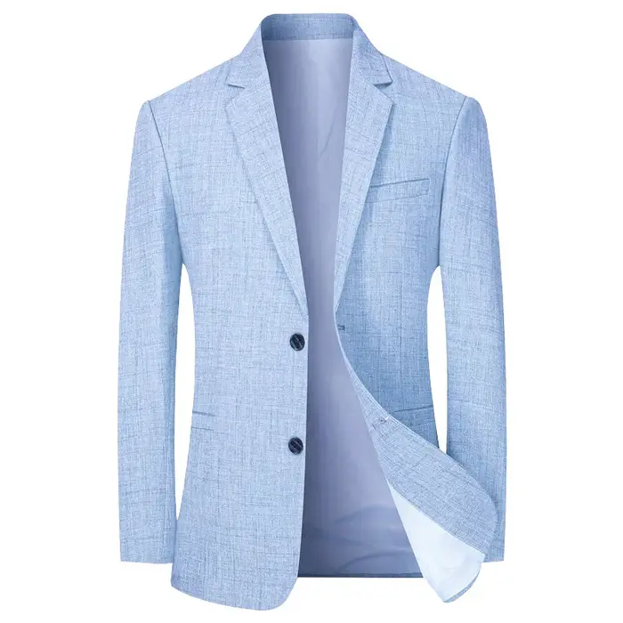 Blazer Homme BROWON pour Hommes d'Âge Moyen, Collection Printemps-Automne 2026, Deux Boutons, Style 