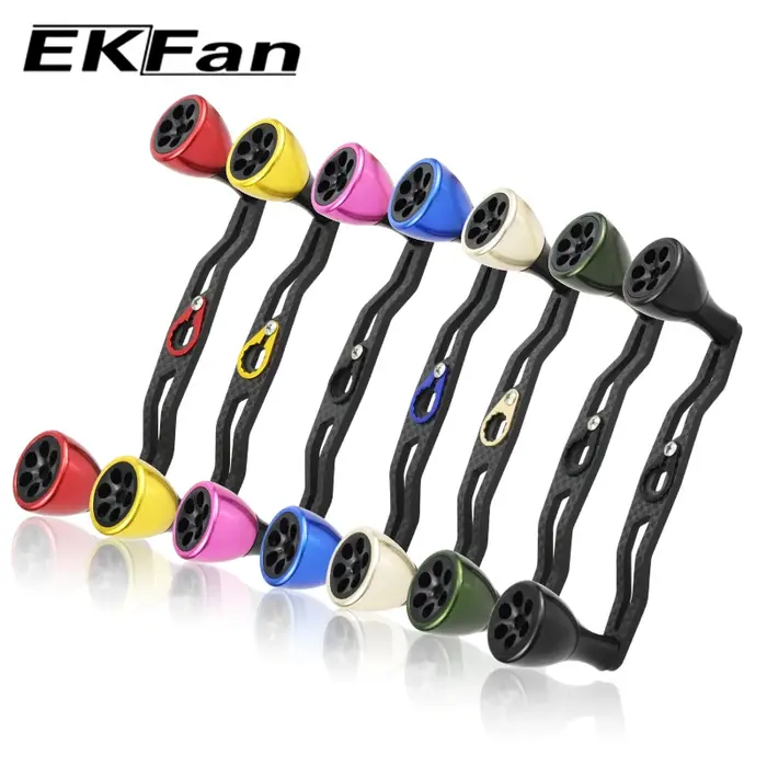 EKFAN-Poignée de pêche en fibre de carbone, adaptée à DAI & SHI, nouveau moulinet jig à roue de tamb