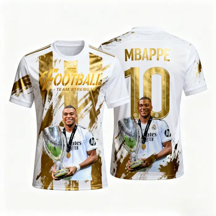 25-26 Mbappe Fan maillot de Football commémoratif automne sport sec rapidement hommes T-Shirt vêteme