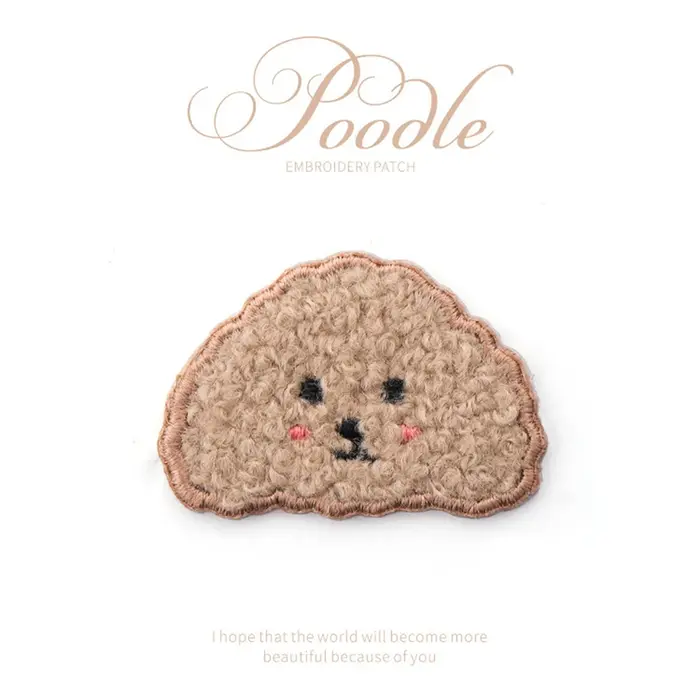 Badges et autocollants thermocollants de haute qualité pour vêtements, motif ours rayé mignon pour b