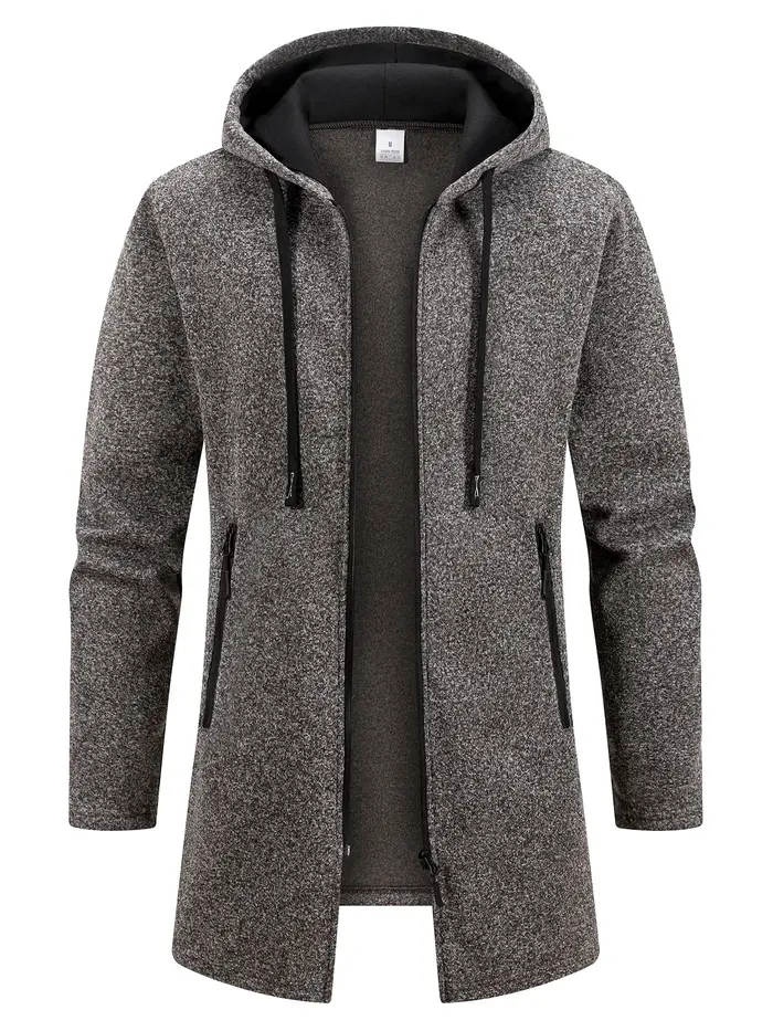 Sweat-shirt à manches longues pour homme, Streetwear, fermeture éclair, capuche, surdimensionné, cha