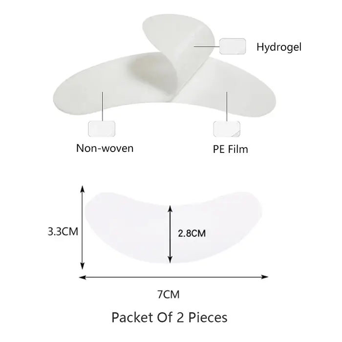200/400 paires patchs Hydrogel Patch d'extension de cils Patch de cils fournitures d'extension de ci