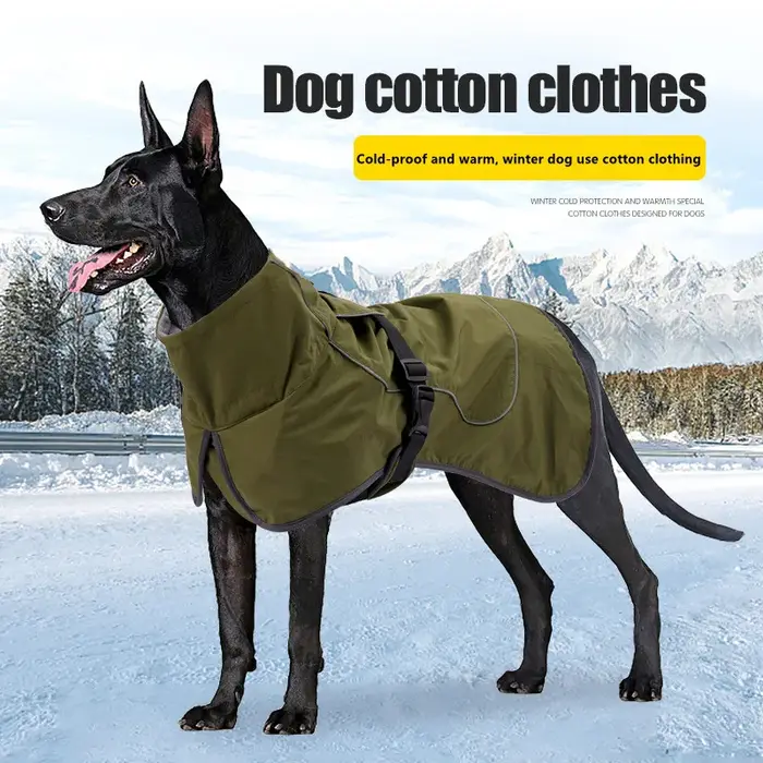 Manteau imperméable pour chien de compagnie bouledogue français, col en fourrure chaude, veste automne hiver polyestère et coton pour grands chiens, veste élégante et sécurisée pour bouledogue français