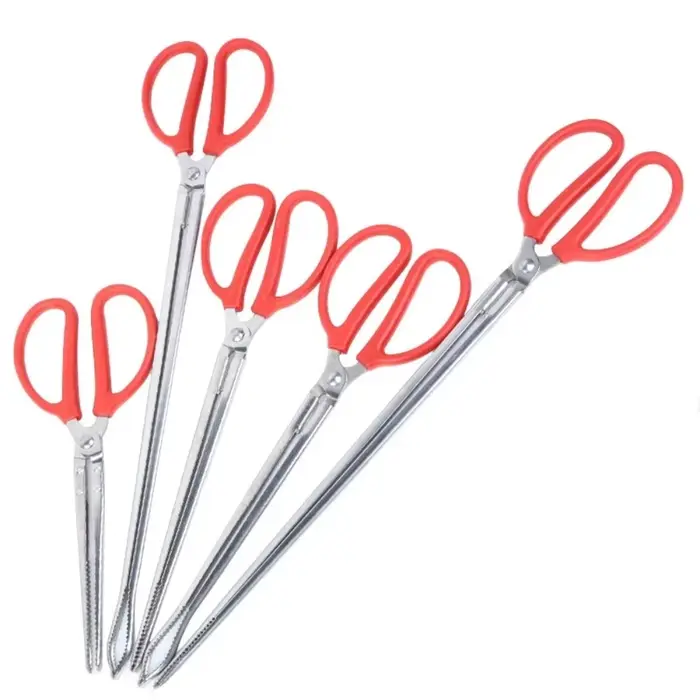 Pinces multifonctions en acier inoxydable, poignée rouge, pince à dents antidérapante pour l'extérie