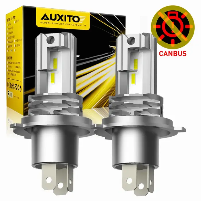 AUXITO – ampoule de phare avant CSP LED, 1/2X H4 9003, sans ventilateur, avec Canbus, feux de croise