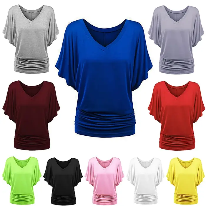 T-shirt chauve-souris classique décontracté