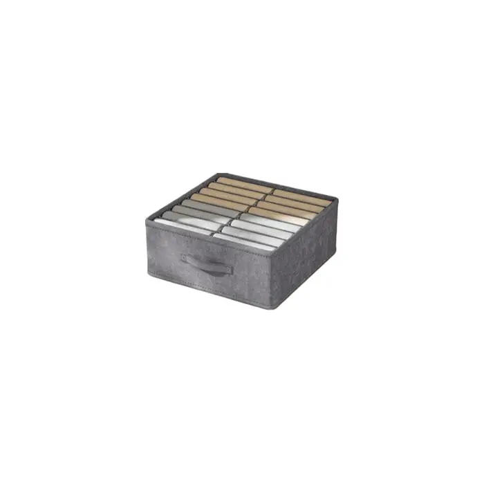 Boîte de rangement pour vêtements empilable et pliable, adaptée aux vêtements, à la literie, aux voy
