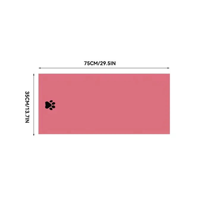 Serviette de bain pour animaux de compagnie en microfibre, 3 tailles disponibles, brodée, super douc