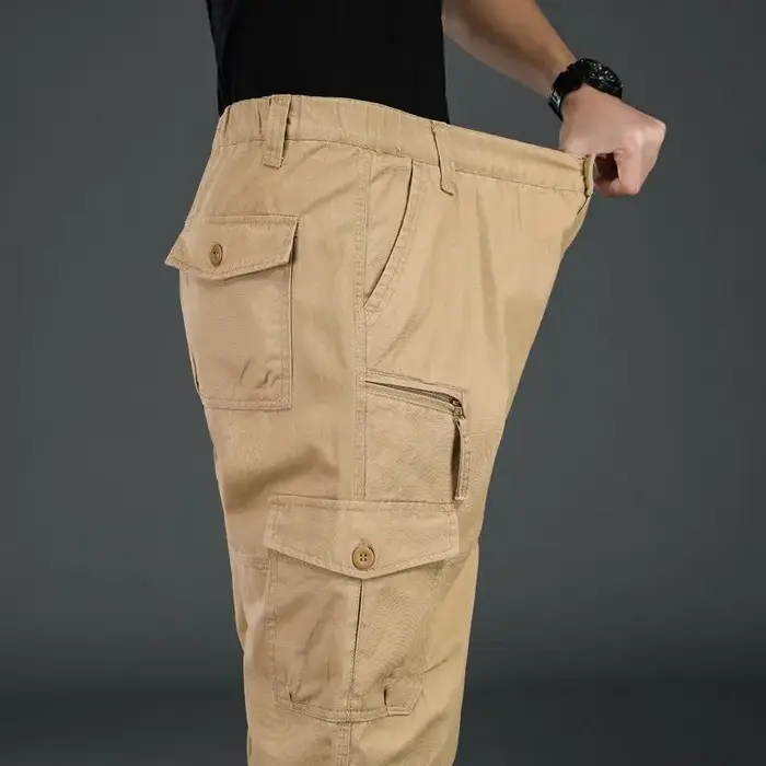 Pantalon tactique homme grande taille loose running survêtement randonnée sport travail extérieur