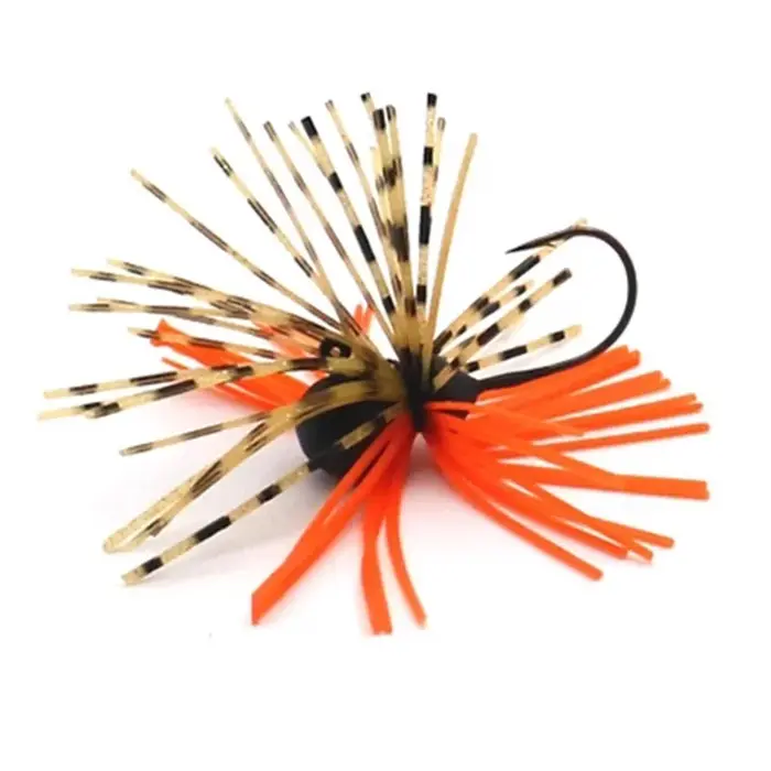 1 pièces 3.5g 5.2g Silicone tête de gabarit crochets leurre souple ver crochet MINI jupes crochet Sp
