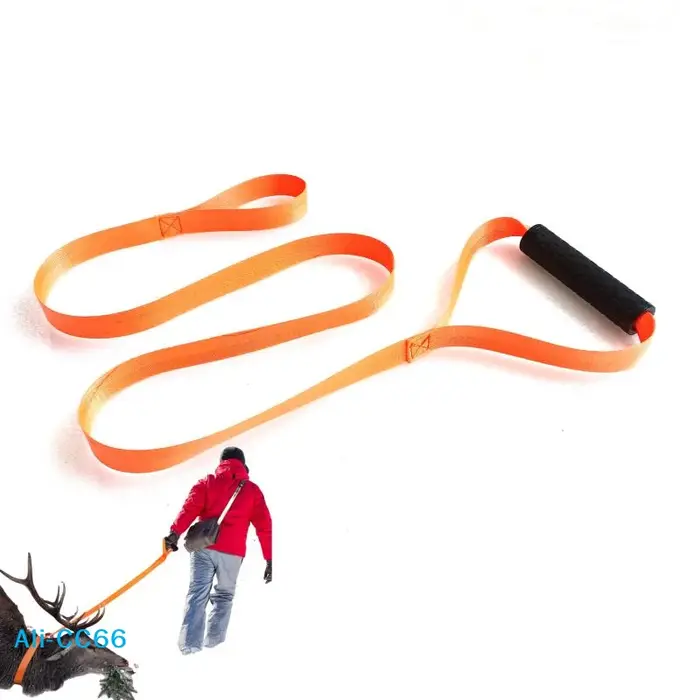 Harnais de traîne cerf portable avec poignée - Sangle multifonction ferme extérieur - Accessoire chasse transport