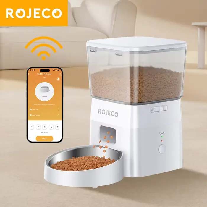 ROJECO mangeoire pour chien distributeur automatique intelligent de nourriture pour animaux de compagnie