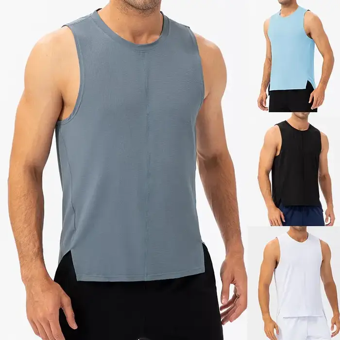 Glaçure de course ample pour homme, maillot de sport respirant, couche de base d'entraînement, haut 