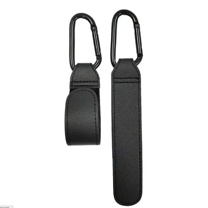 1/2 pièces PU cuir bébé sac poussette crochet landau chariot organisateur 360 degrés rotatif crochet