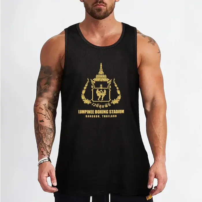 LUMPINEE MUAY THAI BOXING STADIUM THAILAND precious Top, Sportedly for Men, Fitness Clothing for Men, Gym Singlets