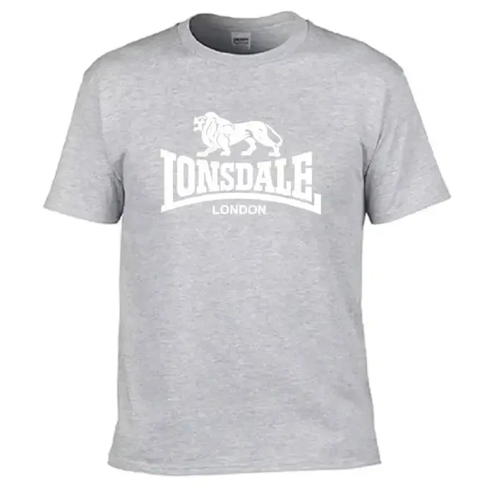 Tshirt Manches Courtes Homme Imprime Lion Lonsdale Mode Coton Polyester Tailles Couleurs Sport Printemps