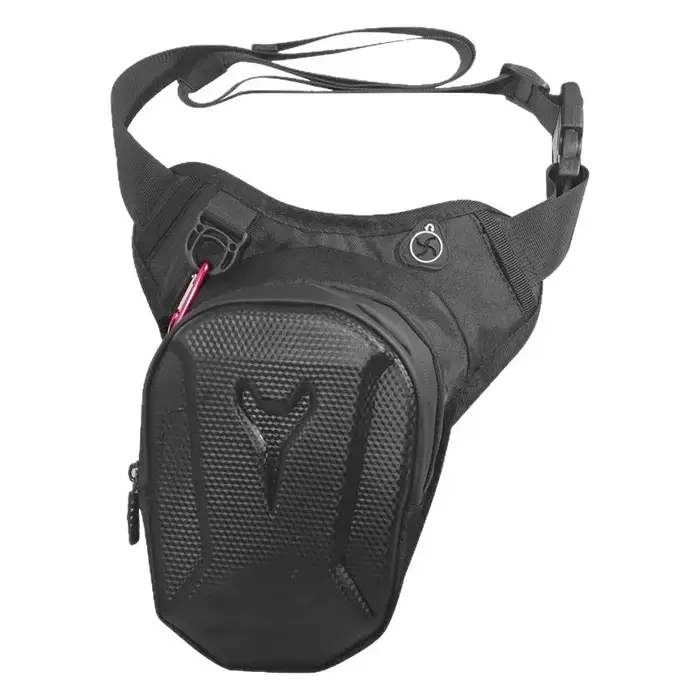 HOMEFISH 1PC noir moto jambe sac étanche cavalier taille sac cyclisme vélo sac à bandoulière équipement