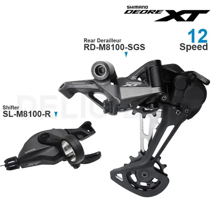 Le groupe 12 vitesses de WinterMANO DEORE XT M8100 comprend RD-M8100-SGS dérailleur arrière et SL-M8