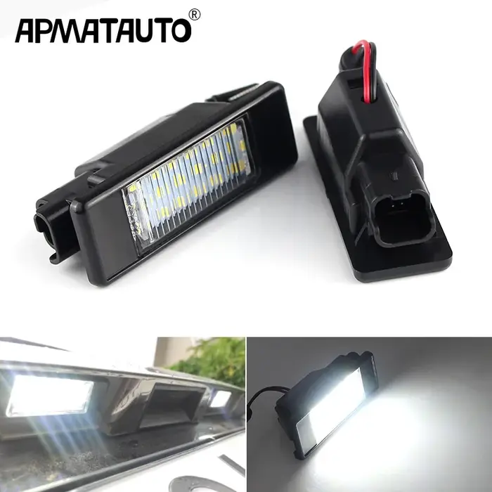 Lampe LED pour plaque d'immatriculation, 2 pièces, pour mercedes-benz Sprinter W906 VITO W639 VIANO 