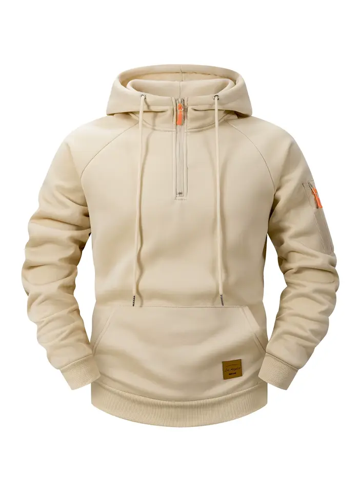 Sweat à capuche pour hommes, mode sport décontractée, rétro Harajuku, manches longues, fermeture écl