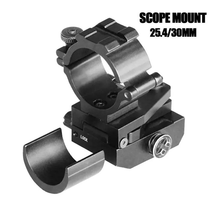 Anneaux de montage de portée réglables 30mm/25mm, Rail Mil-Std-1913 et Rail Weaver, support tactique pour accessoires de chasse Airsoft