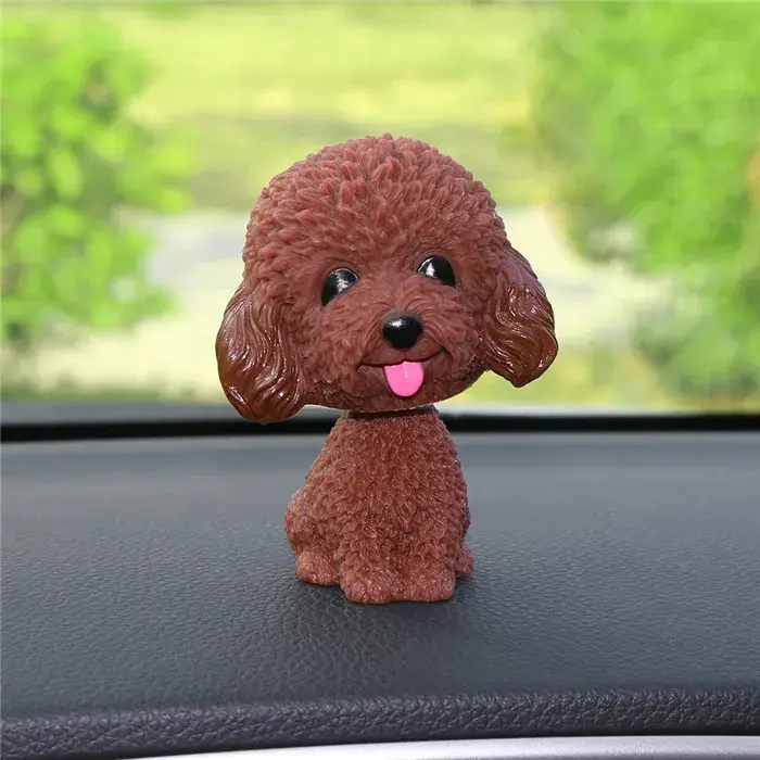 Poupée de chien à secouer, mignon, décoration de tableau de bord intérieur d'automobile, figurine de
