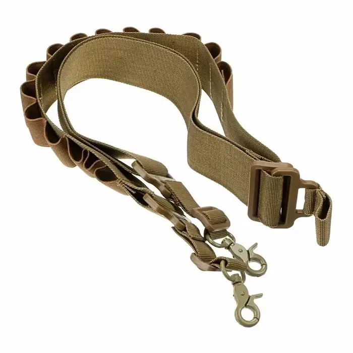 Ceinture porte-munitions 15 cartouches calibre 12 pour fusil, étui à 2 points avec sangle d'épaule, 