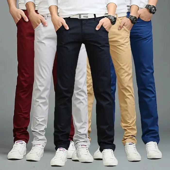 Jeans stretch confortable homme printemps automne - Pantalon droit élastique business décontracté