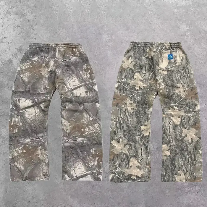 Pantalon baggy camouflage vintage sweatpants - Style streetwear chasse urbaine homme femme
