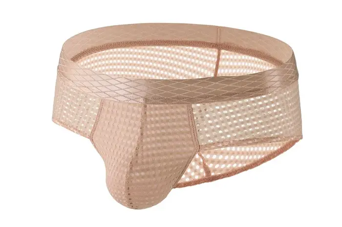 Sous-vêtements pour hommes slips respirant hommes grande maille Sexy taille basse large ceinture sli