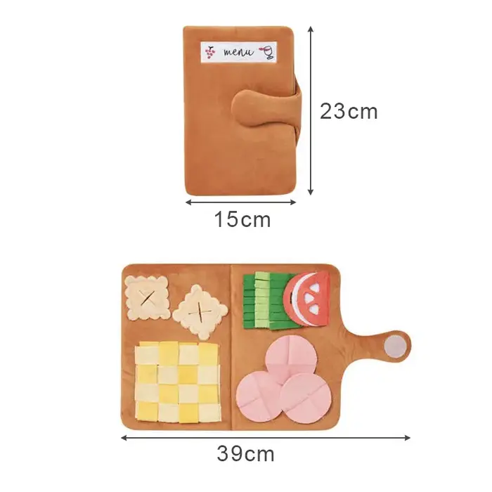 Tapis à reniflage pour chien, Puzzle en peluche, jouets pour petits et moyens chiens, jouets aliment