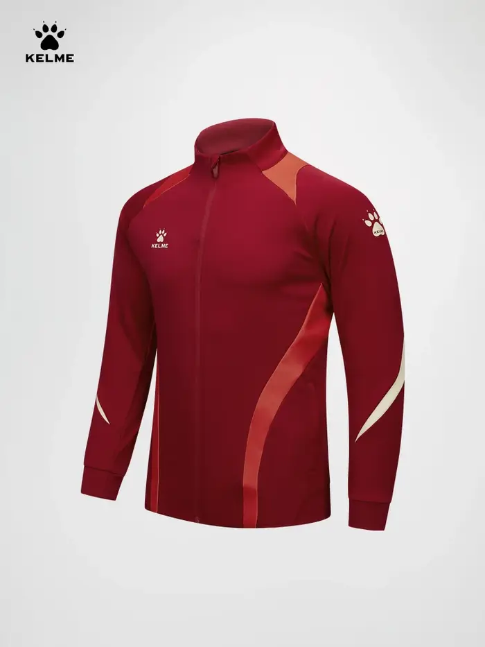 Veste d'entraînement de football Kelme pour homme, nouvelle collection automne, col montant, cardiga
