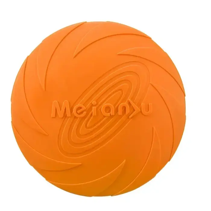 Jouet multicolore pour chien Frisbeed, disque volant en Silicone de 22cm, résistant à la mastication