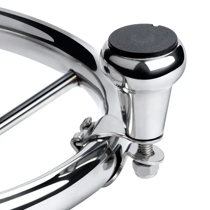 Bouton de volant de bateau de sport marin en acier 316, bouton de manœuvre merveilleux