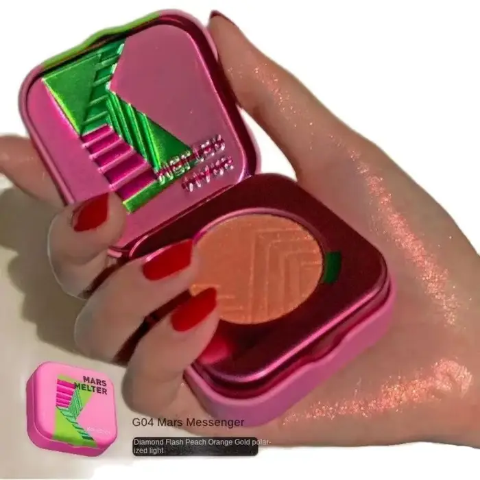 Enlumineur pour le visage Kaleidos, effet caméléon, diamant, brillant, chrome, caméléon, maquillage 