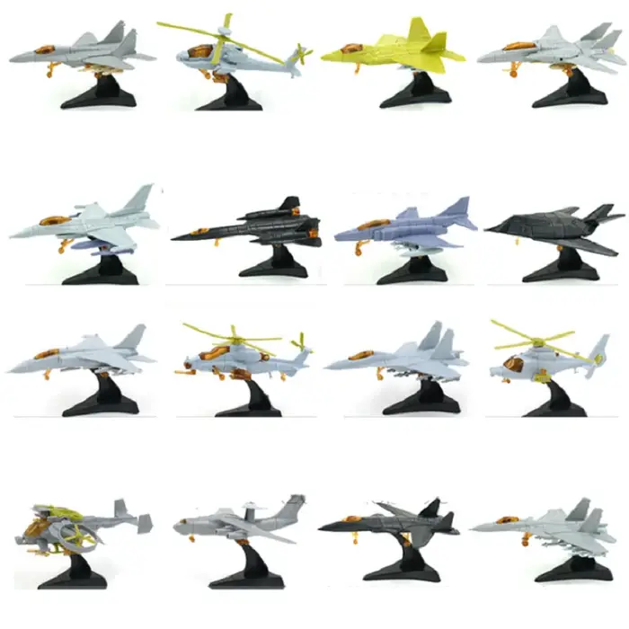 Modèle de hélicoptère et avion 4D à l'échelle 1:165