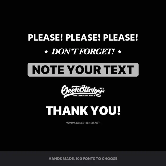 Autocollant de voiture JDM personnalisé avec texte Geeksticker, 3 tailles, autocollant graphique en 